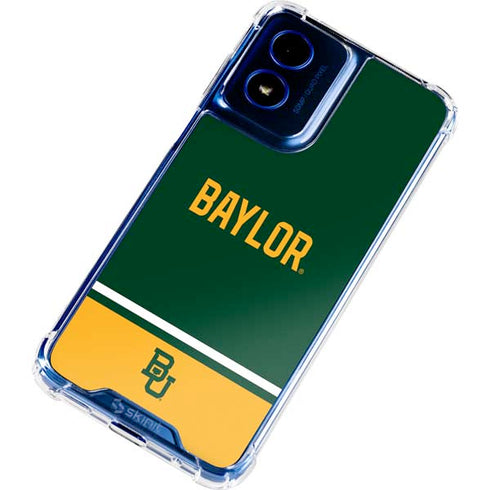 Baylor University BU Split Moto G 5G (2024) Clear Case